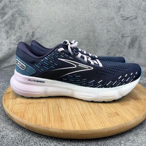 Brooks Glycerin 20 Shoes Womens Size 10.5 Blue Running Sneakers No Insoles